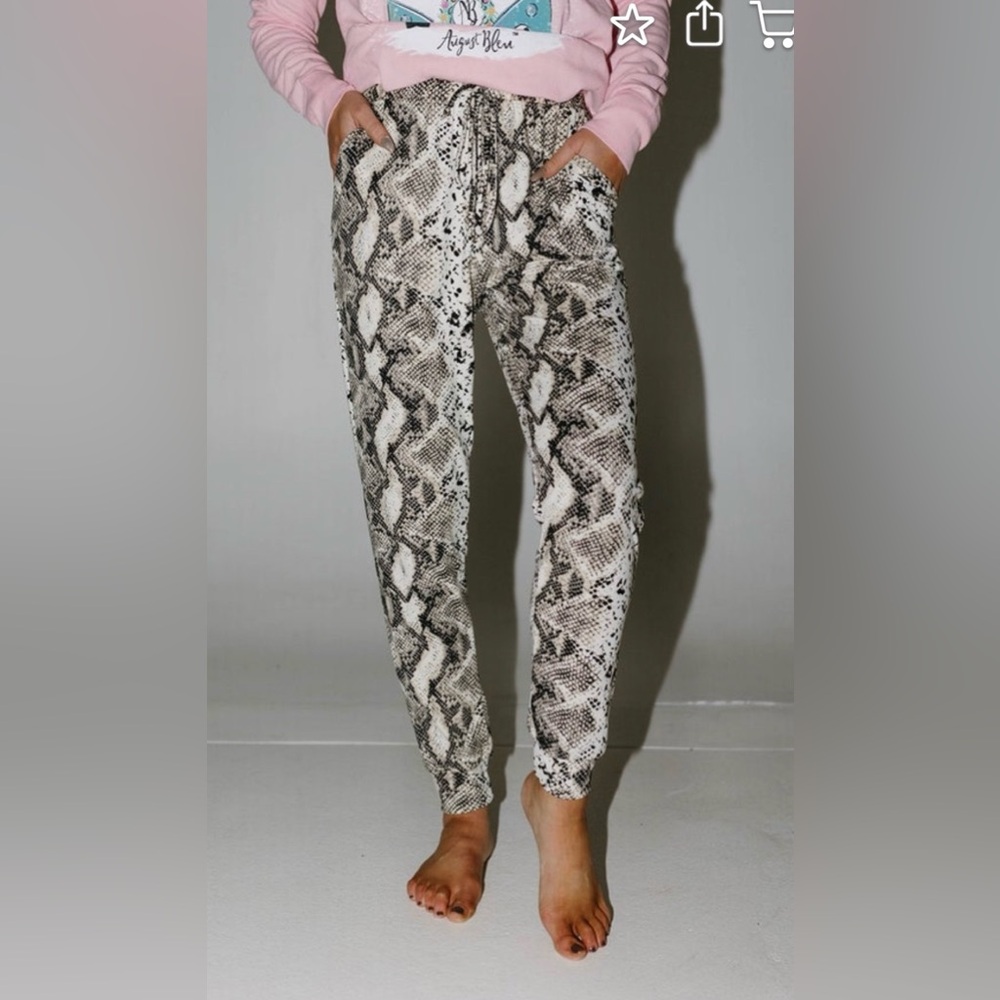 Snakeskin Jogger
Drawstring Pants